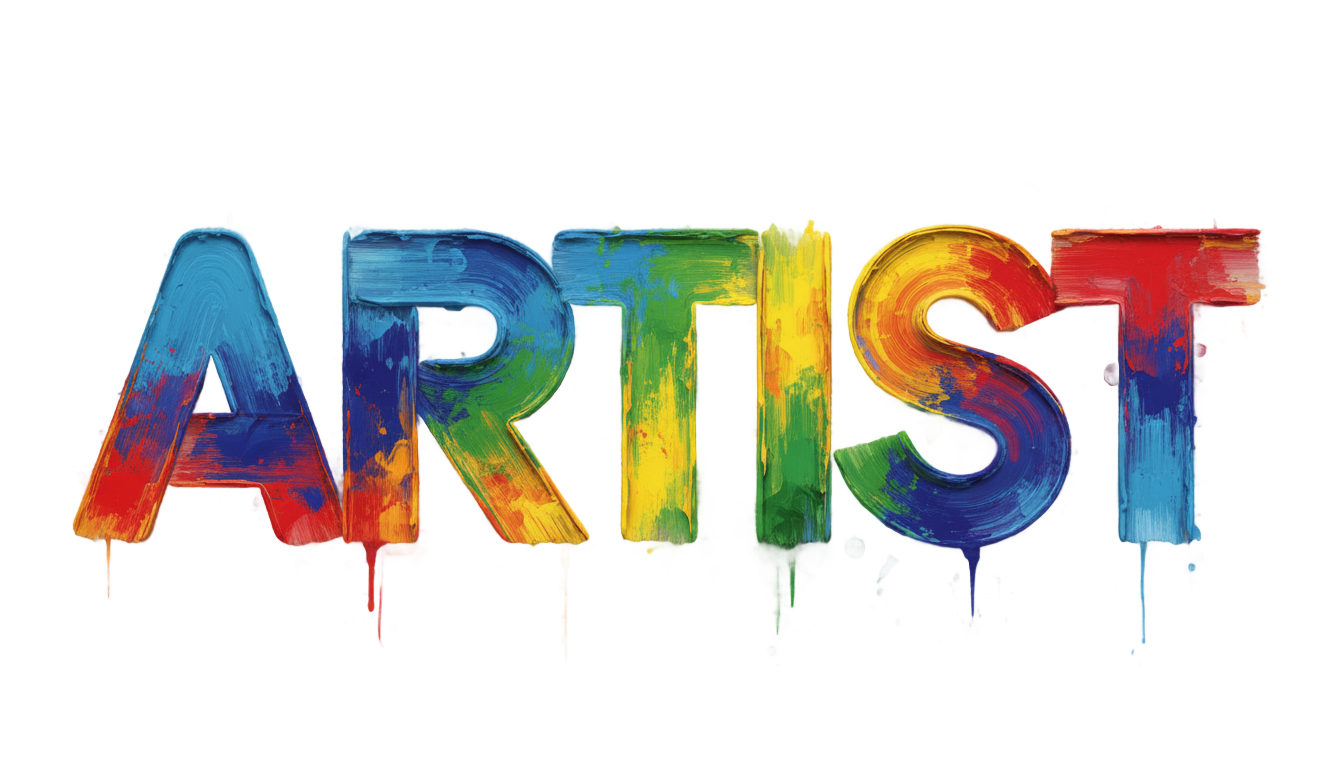 artist word png PNG transparent background