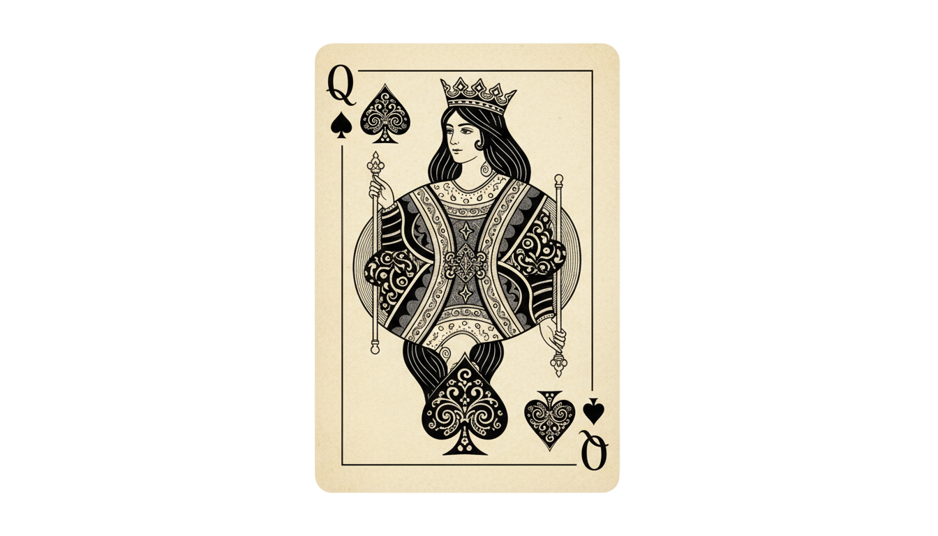 queen of spades png PNG transparent background