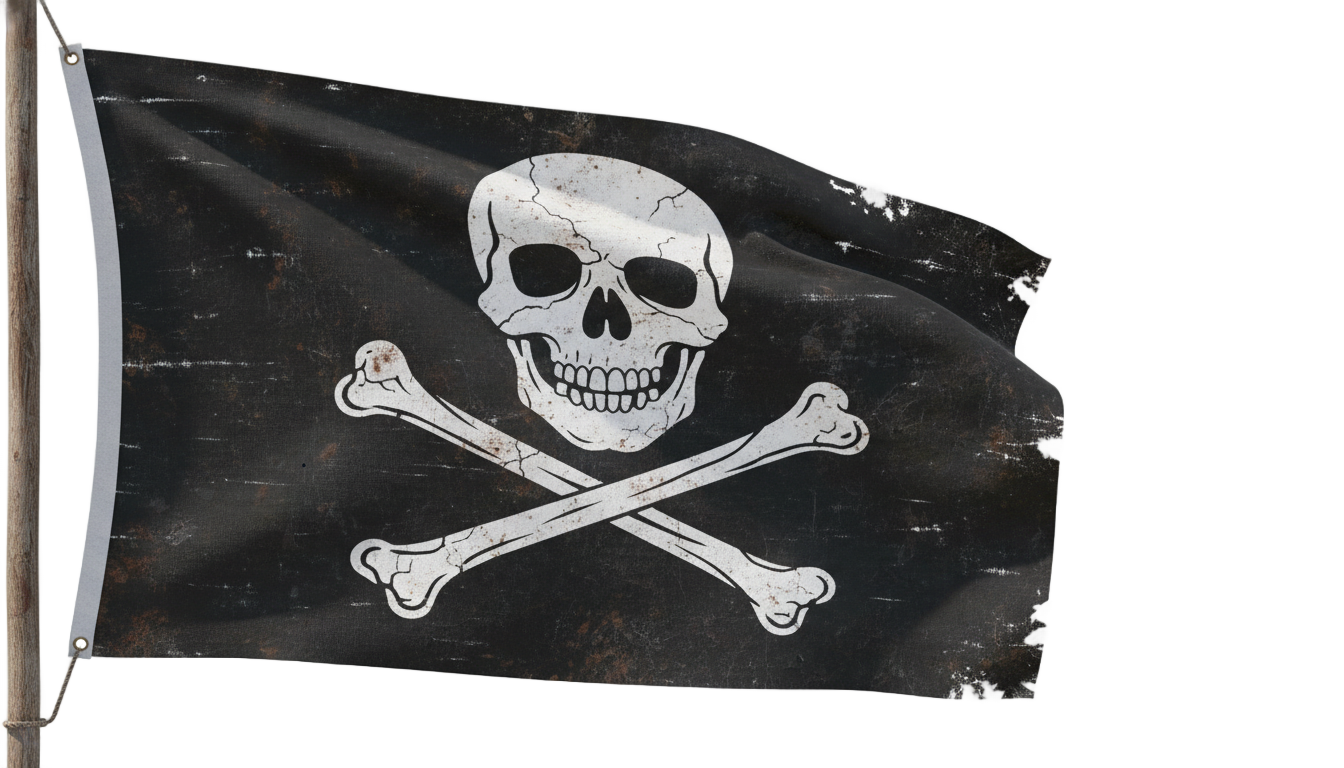 pirate flag logo png PNG transparent background