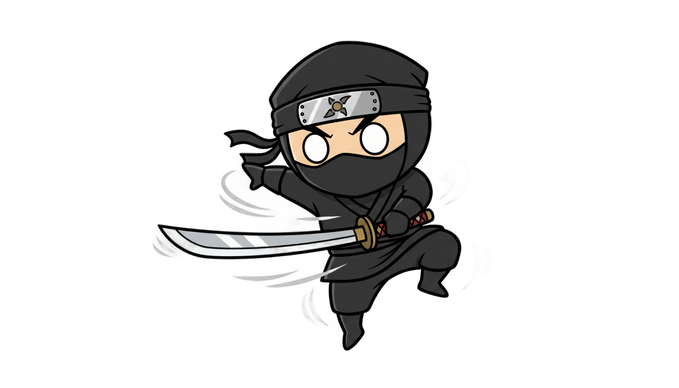 ninja cartoon png PNG transparent background