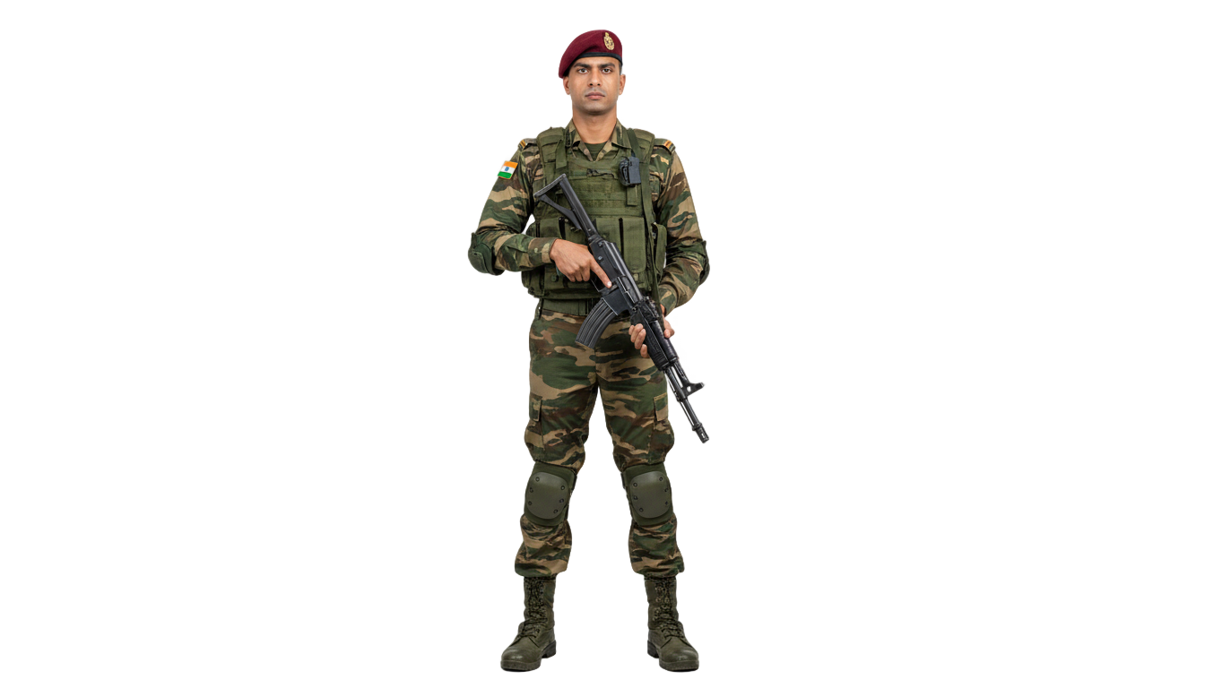indian soldier png PNG transparent background