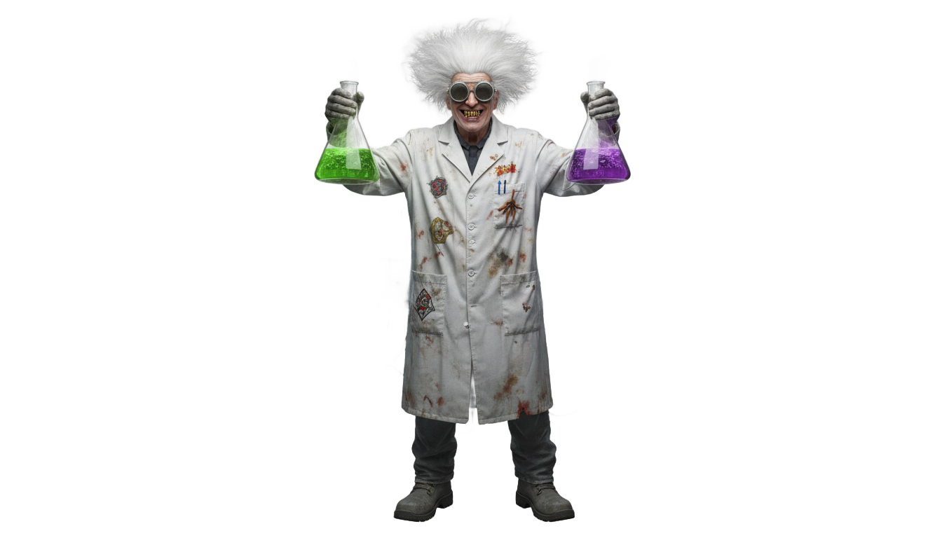 evil scientist png PNG transparent background