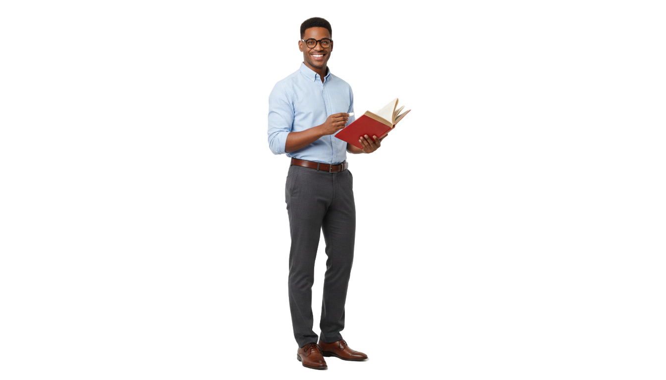 male teacher png PNG transparent background