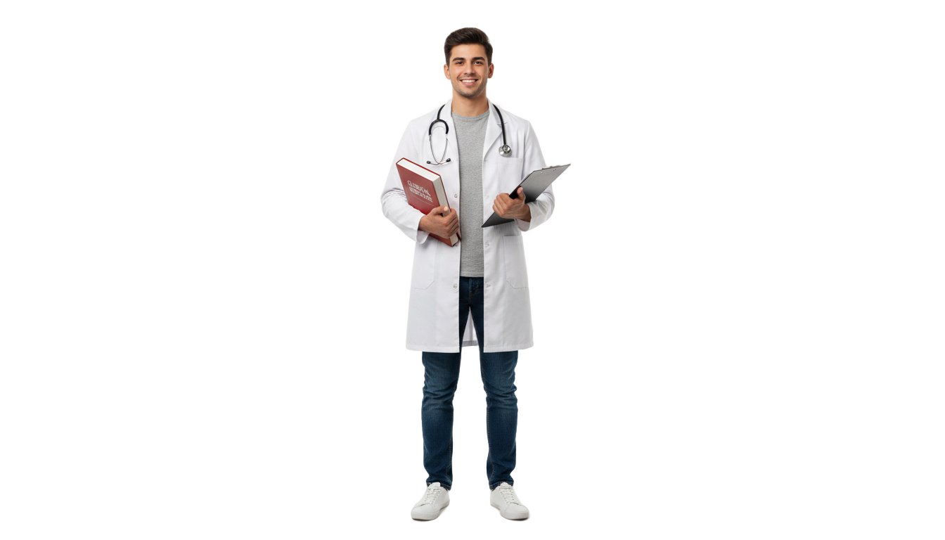 student doctor png PNG transparent background