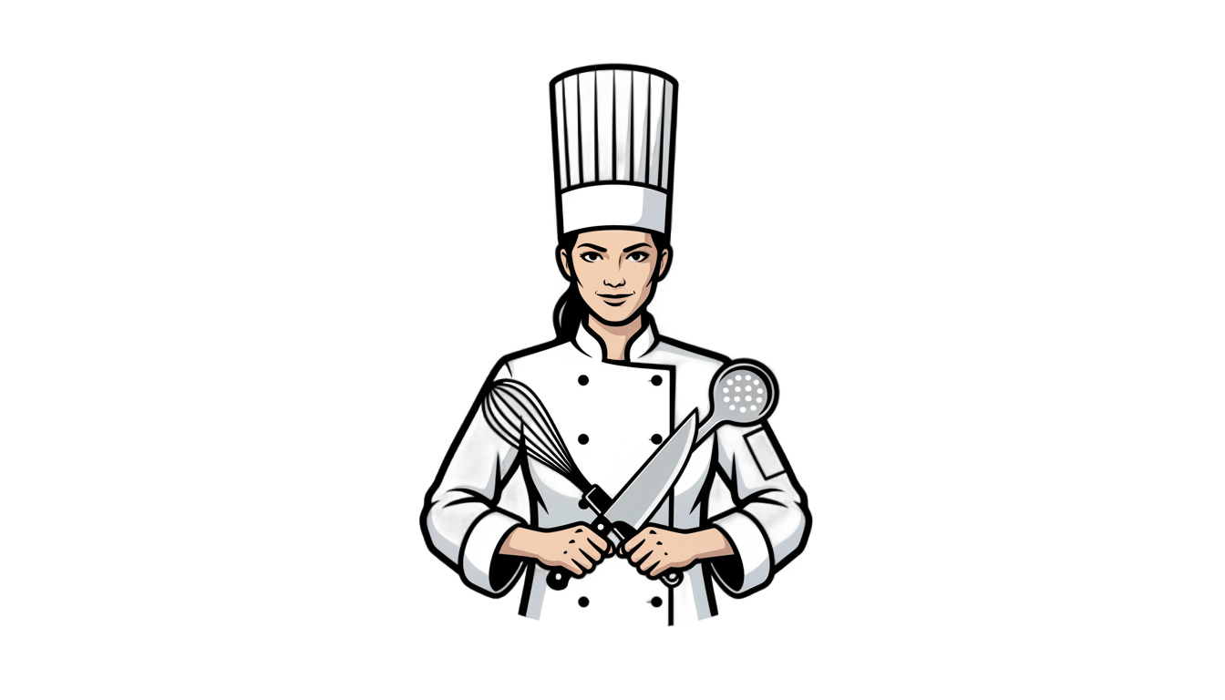female chef logo png PNG transparent background