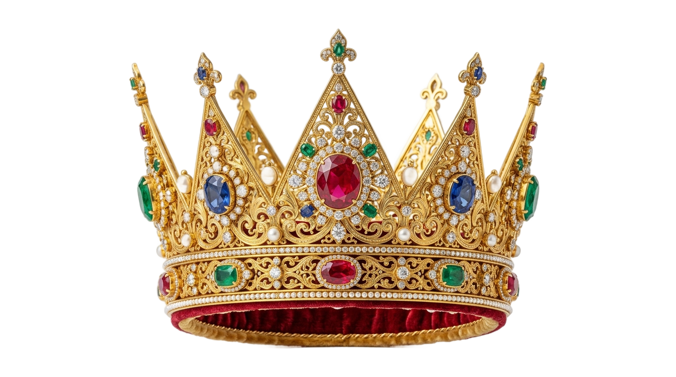 queen crown cartoon png PNG transparent background
