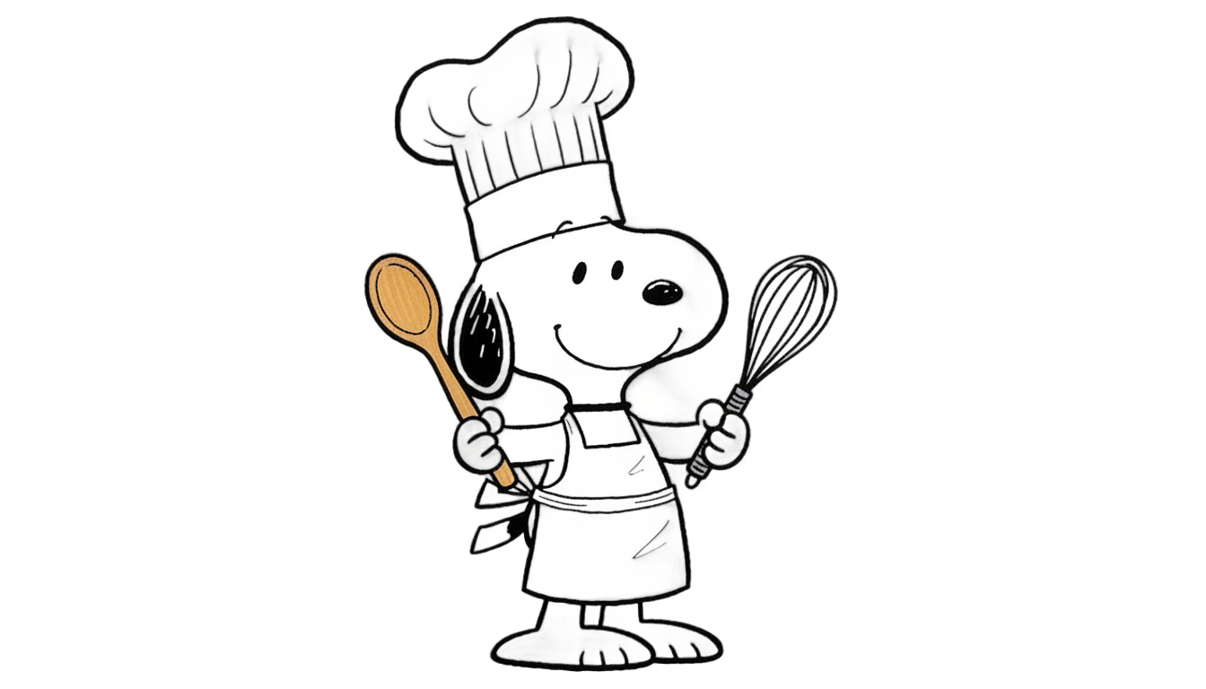 snoopy chef png PNG transparent background