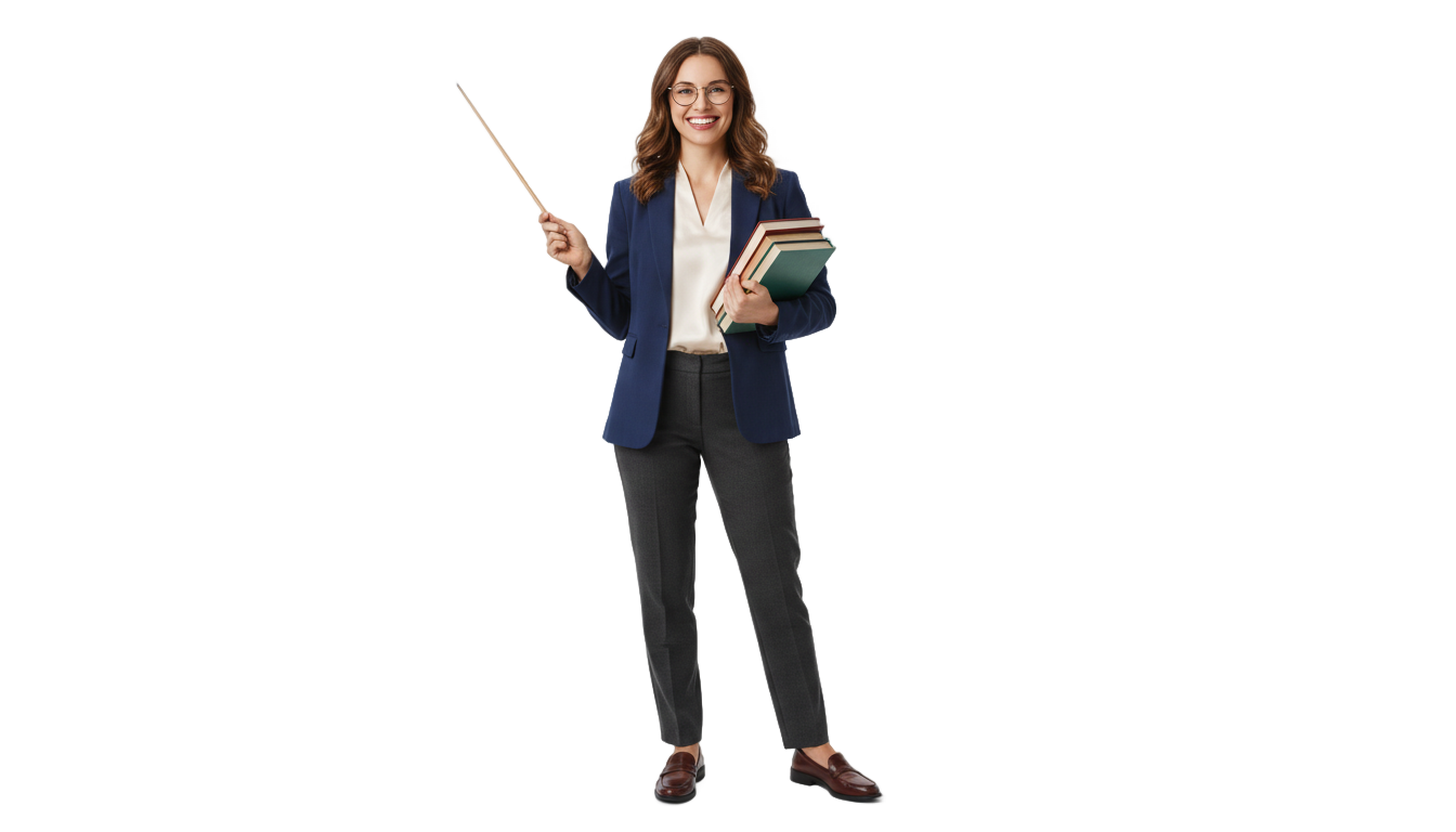 cute teacher clipart png PNG transparent background