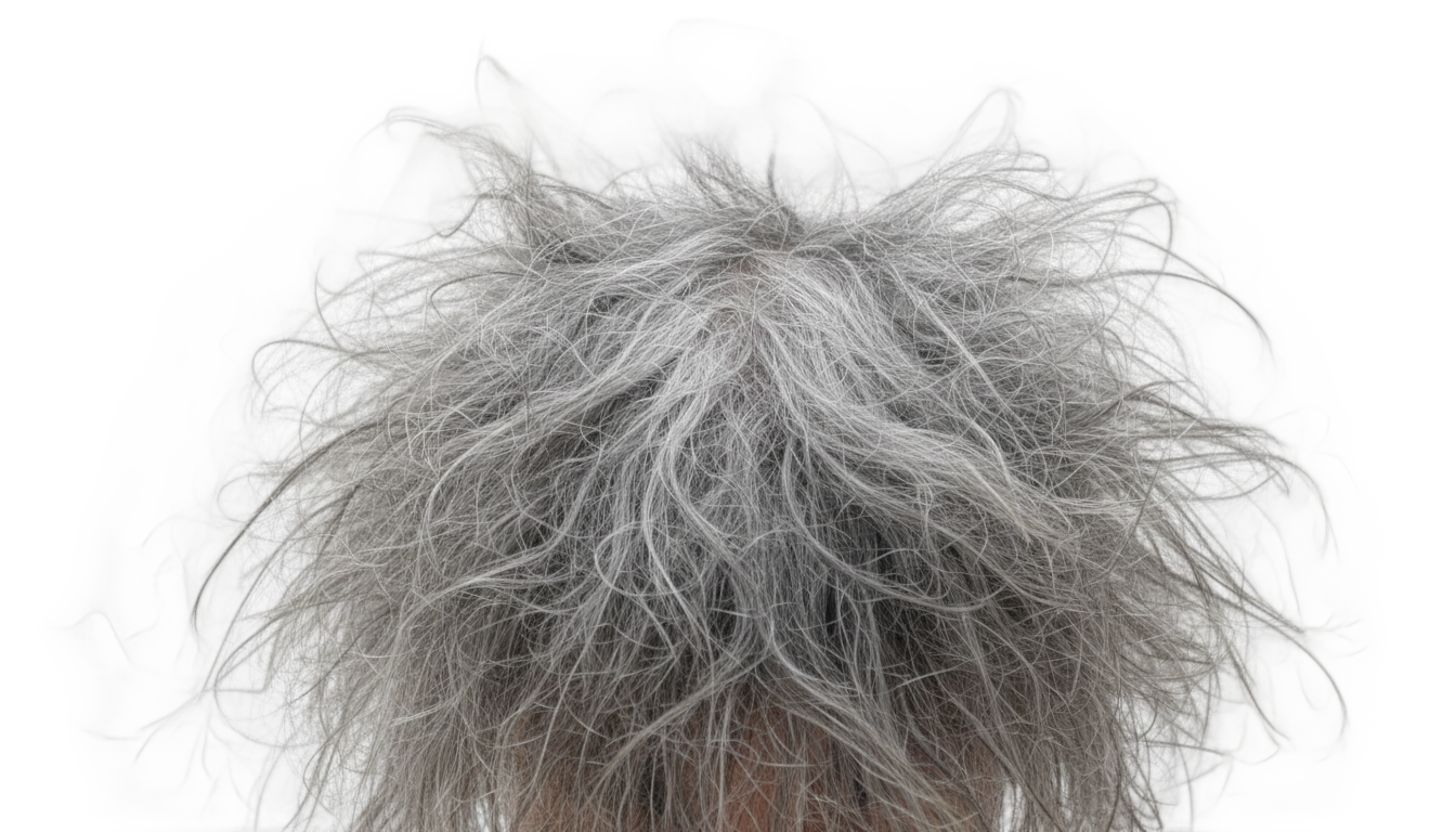 mad scientist hair png PNG transparent background