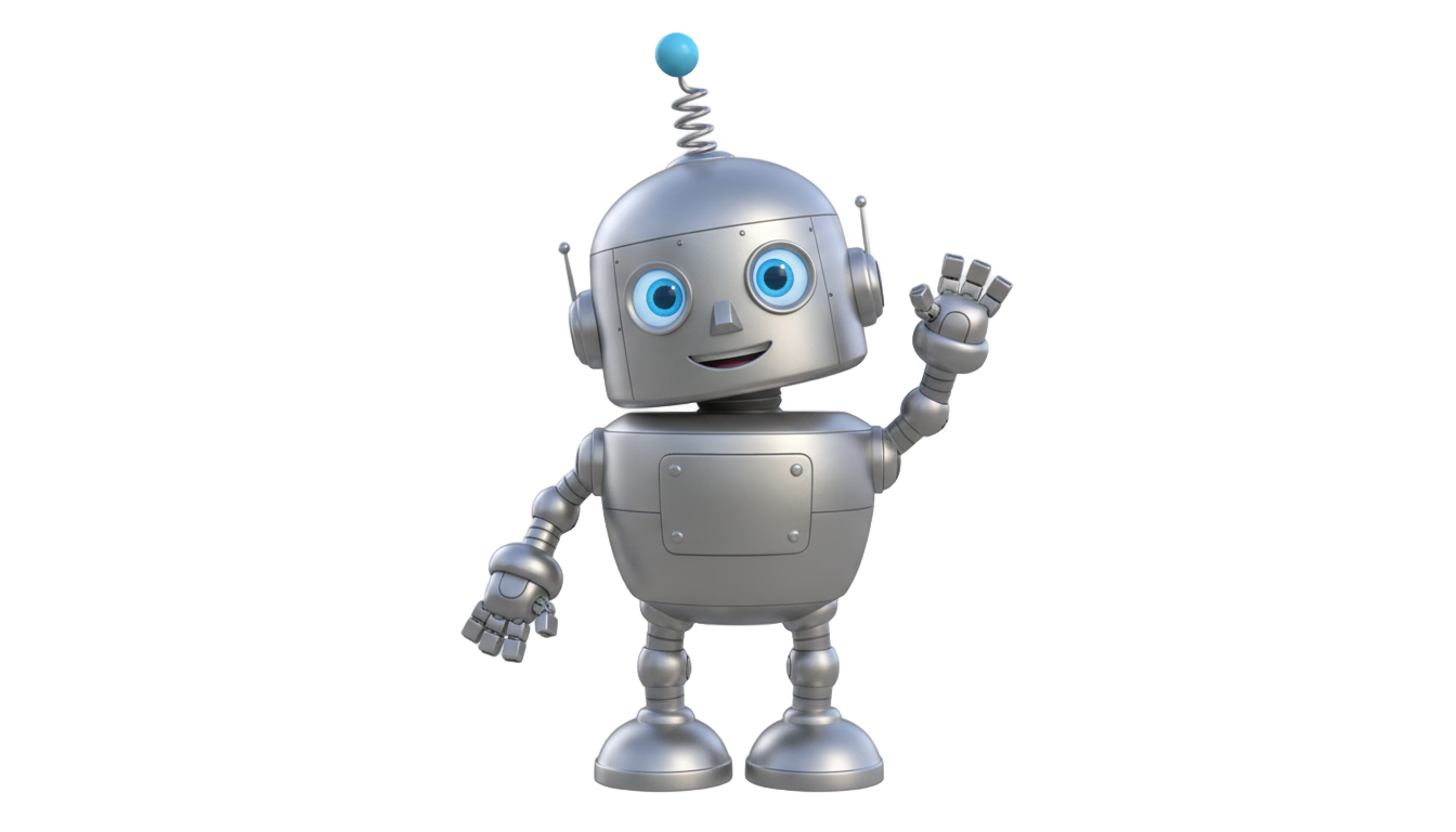 robot animado png PNG transparent background