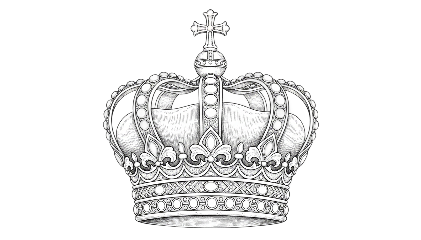 queen crown png black and white PNG transparent background