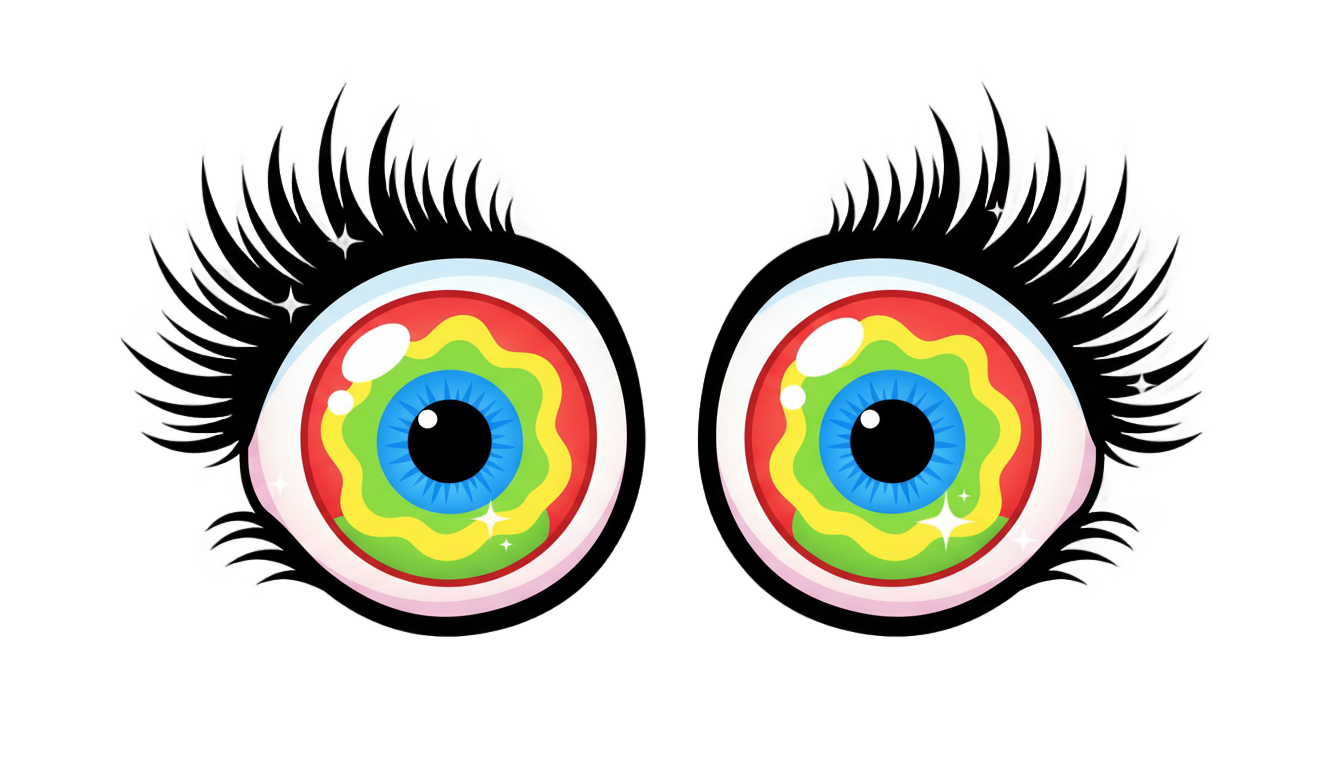 clown eyes png PNG transparent background