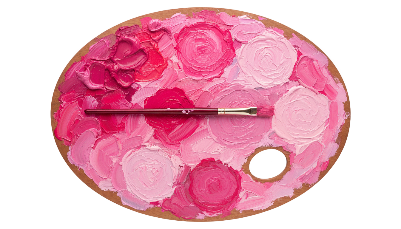 pink artist png PNG transparent background