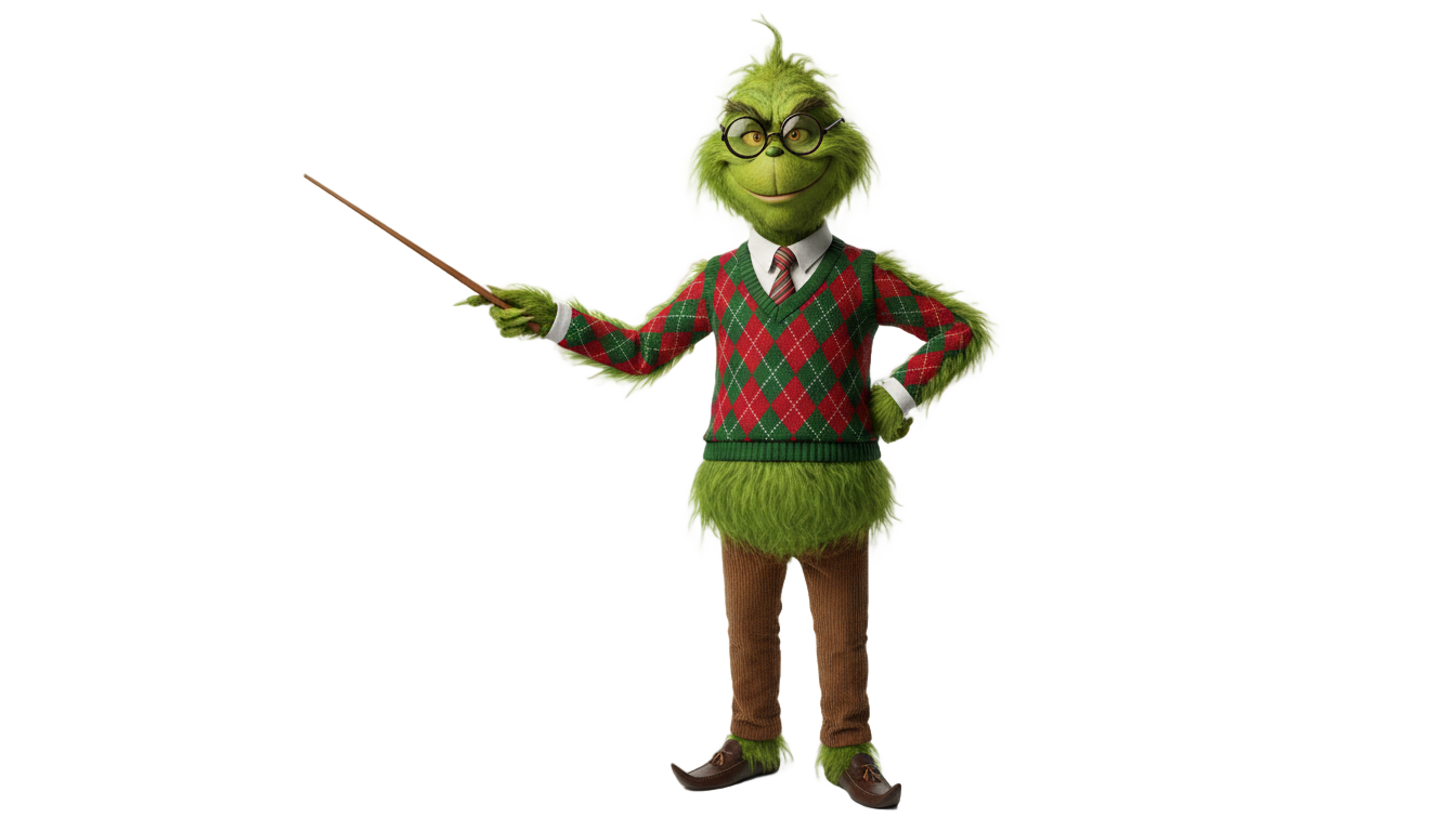 grinch teacher png PNG transparent background