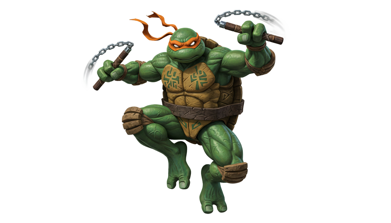 tartaruga ninja png PNG transparent background