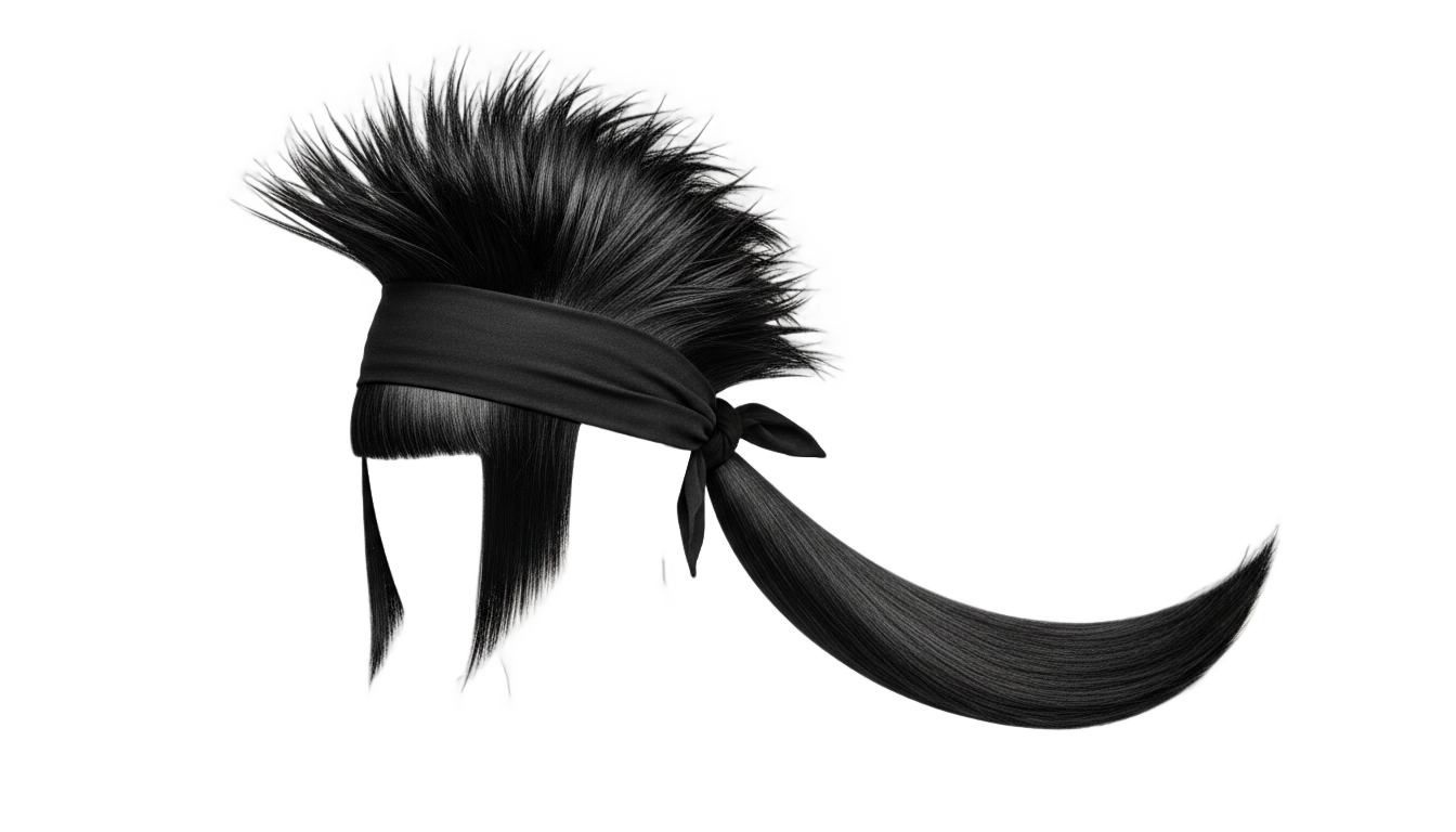 ninja hair png PNG transparent background