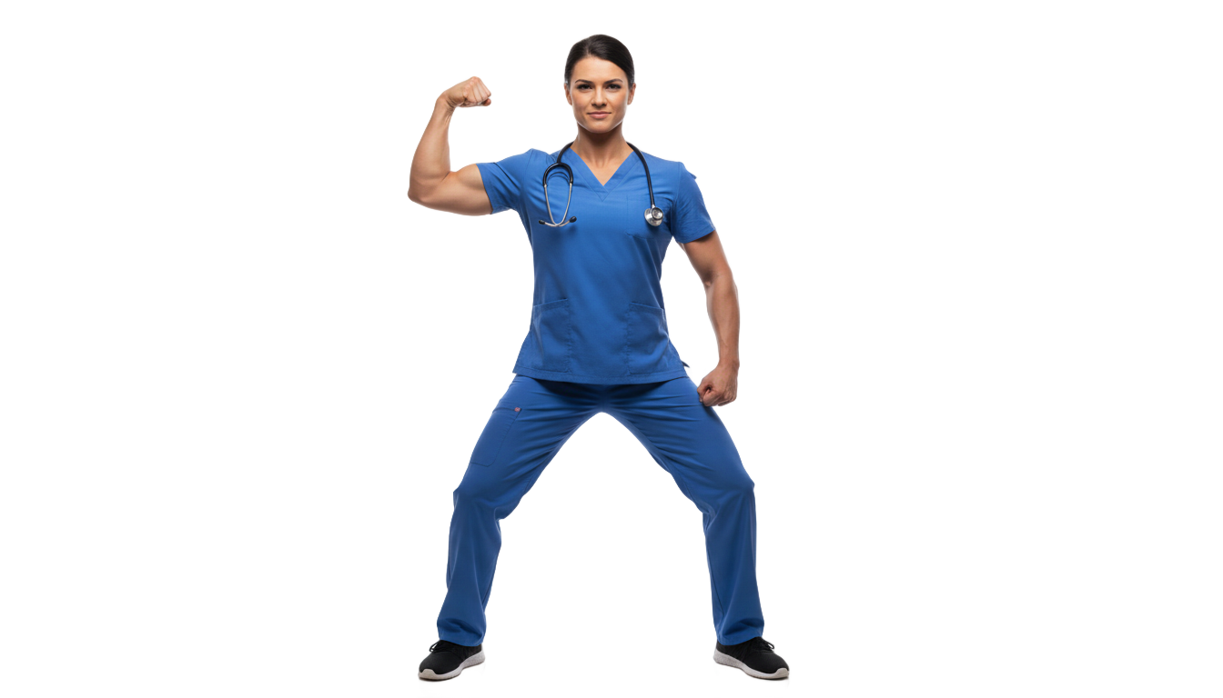strong nurse png PNG transparent background
