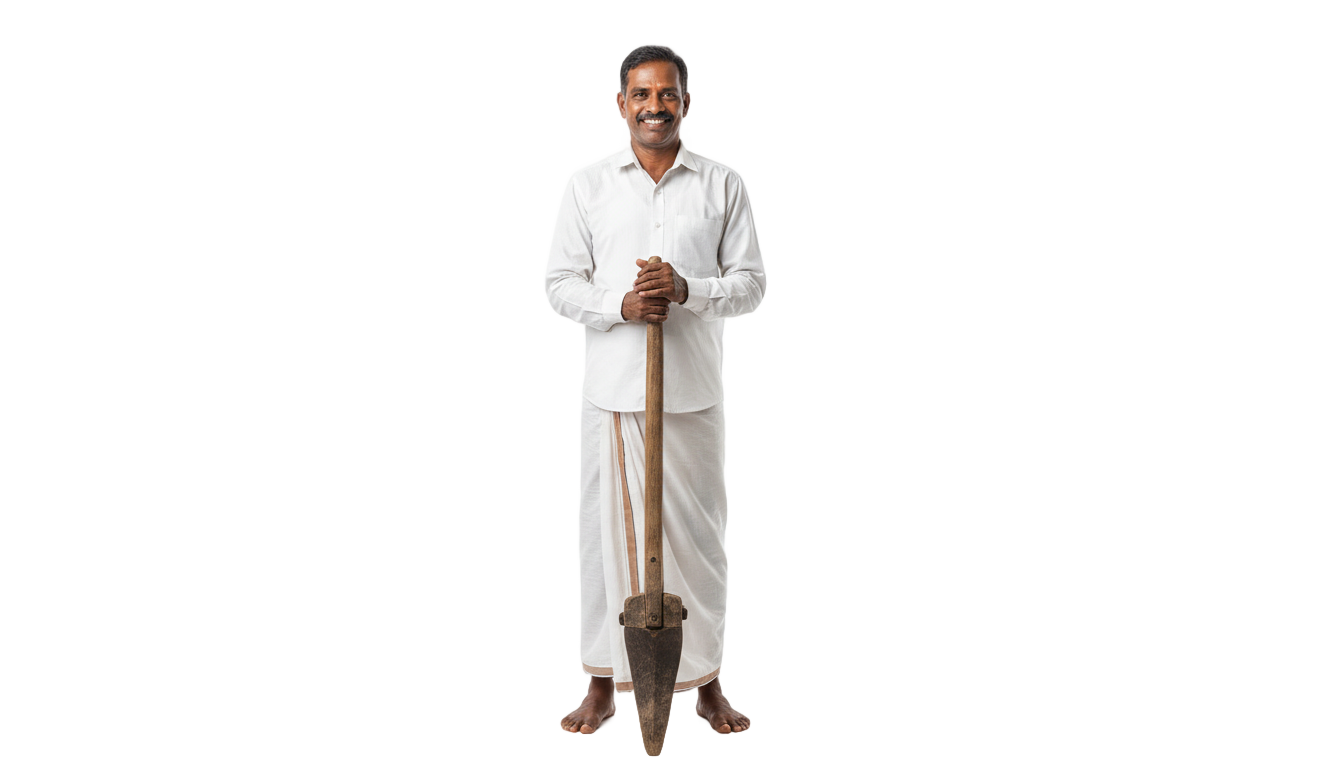 kerala farmer png PNG transparent background
