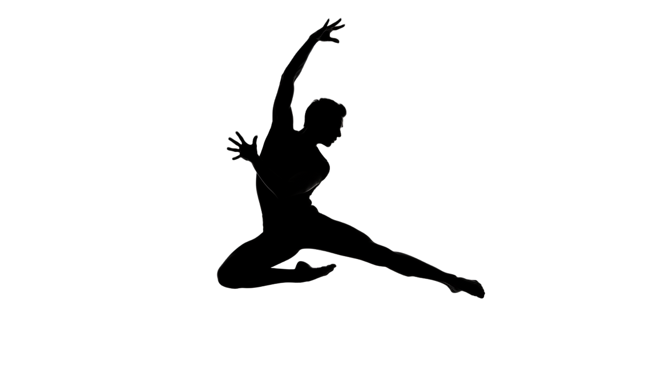 male dancer silhouette png PNG transparent background