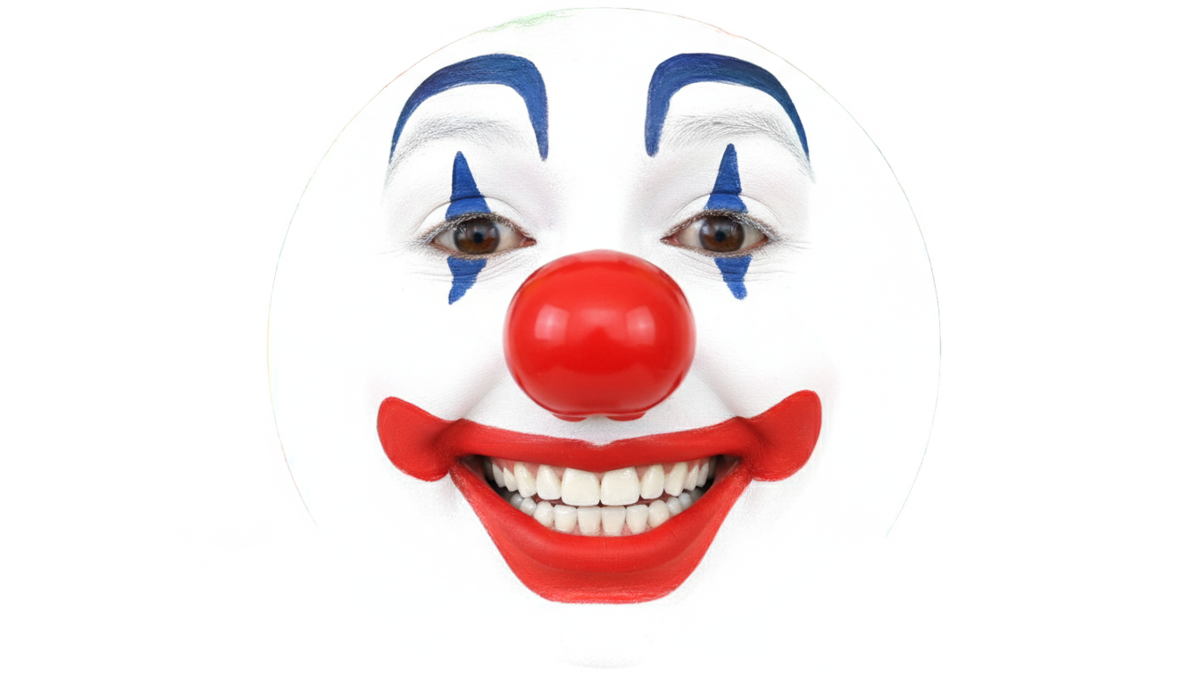 clown face emoji png PNG transparent background