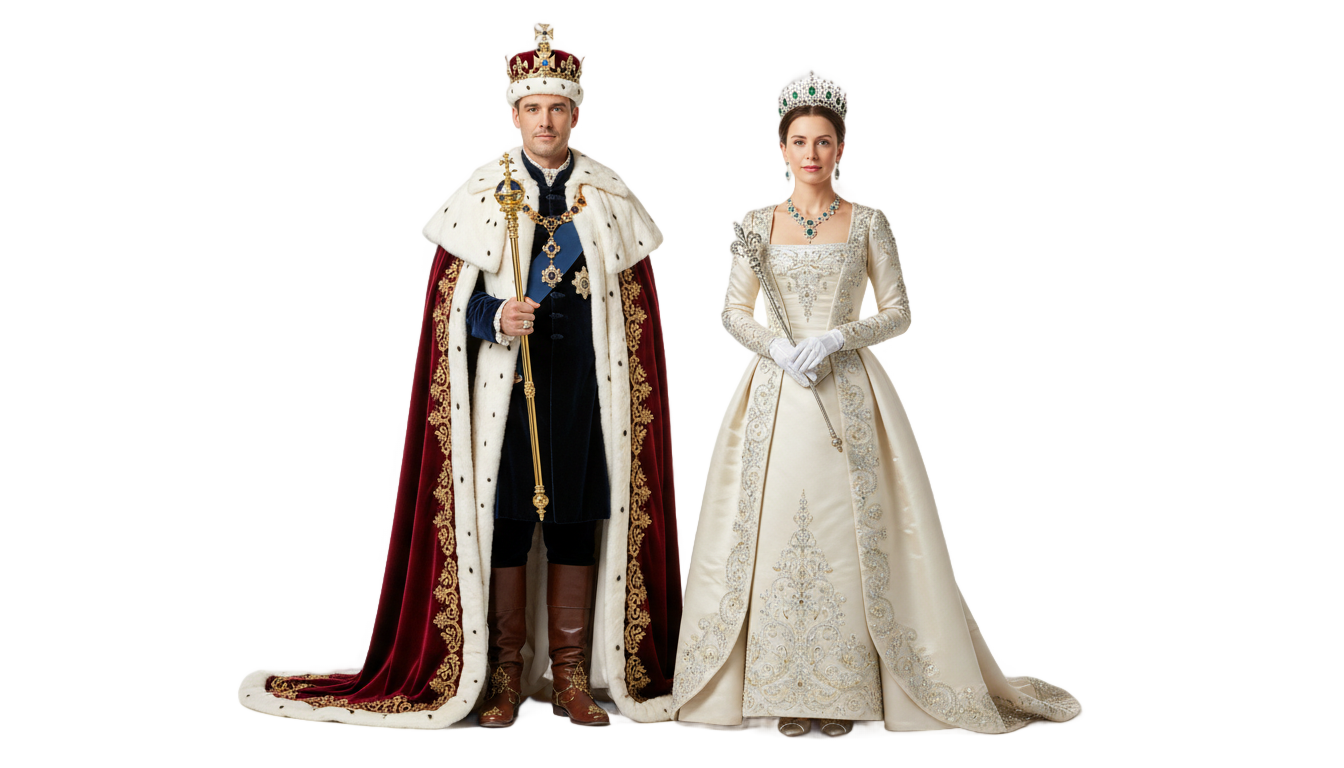 king and queen clipart png PNG transparent background