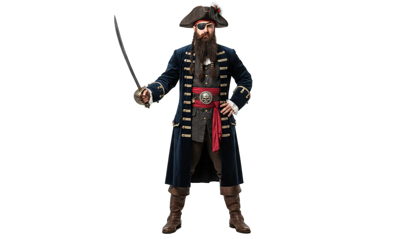 pirate captain png PNG transparent background
