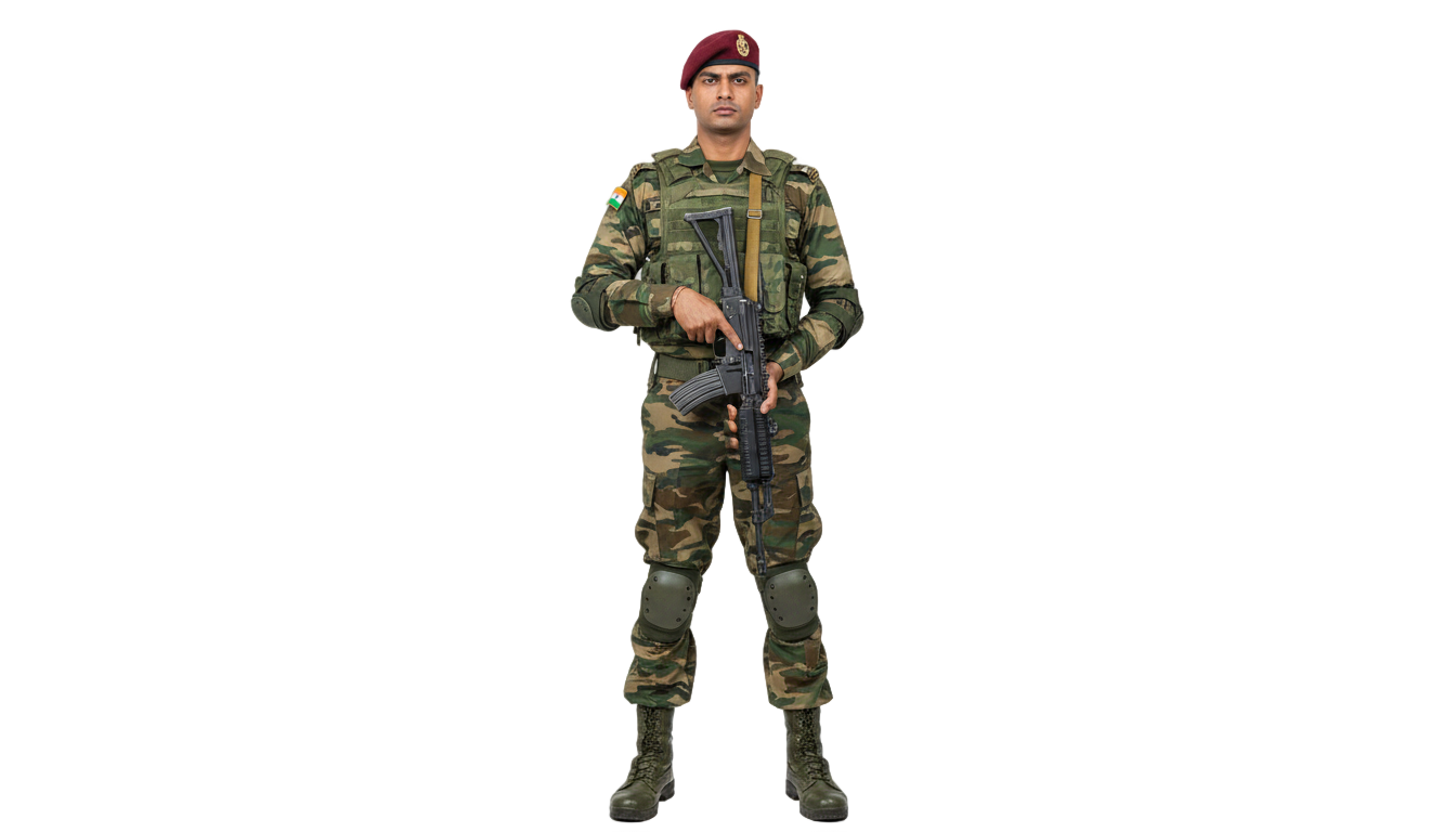 indian soldier png PNG transparent background