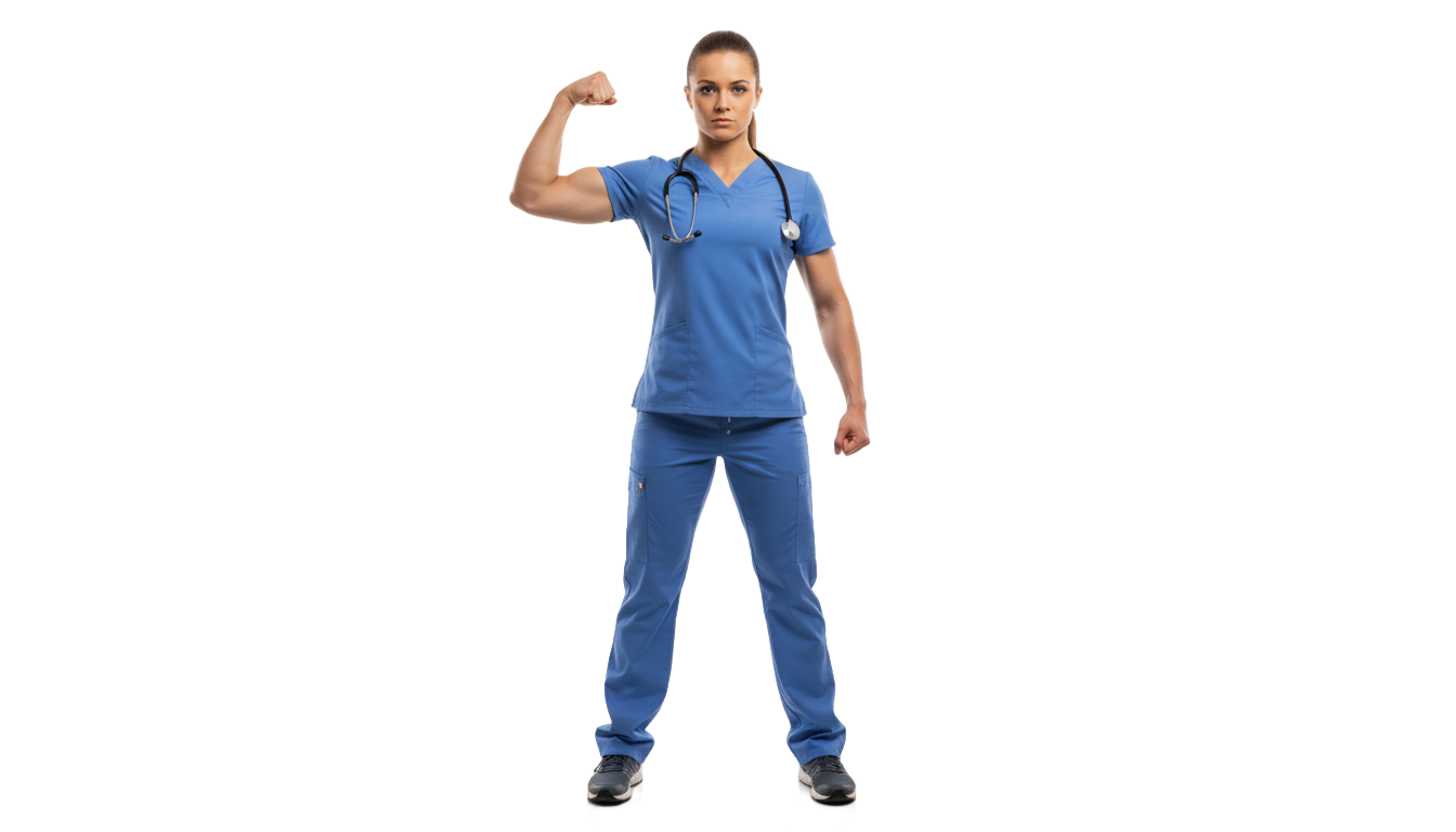 strong nurse png PNG transparent background