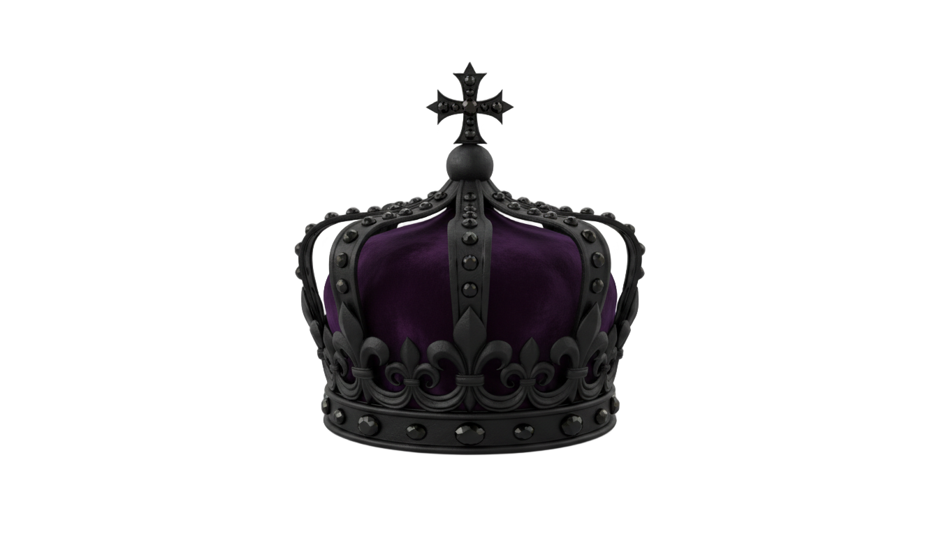 black king crown png PNG transparent background