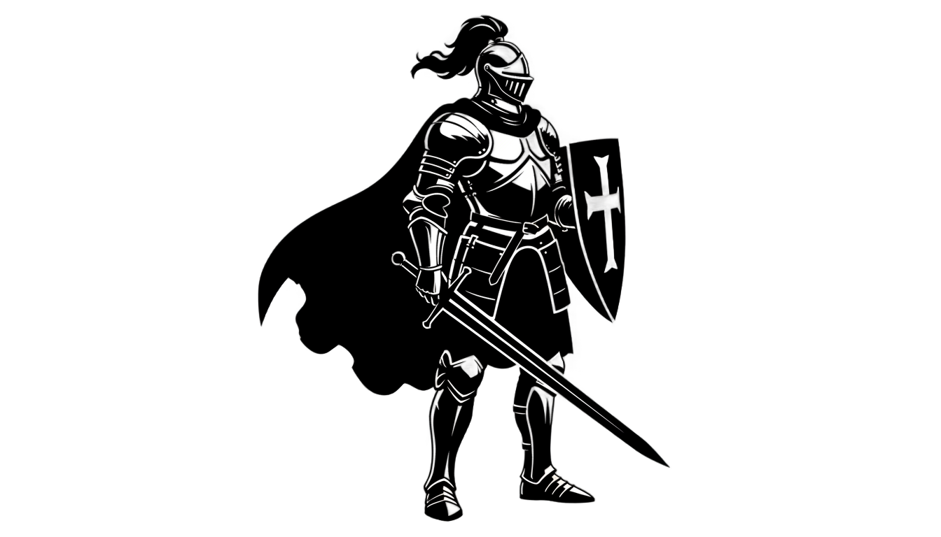 knight silhouette png PNG transparent background