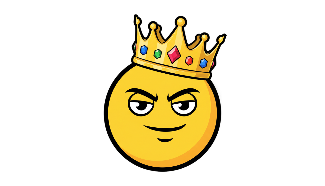 king emoji png PNG transparent background