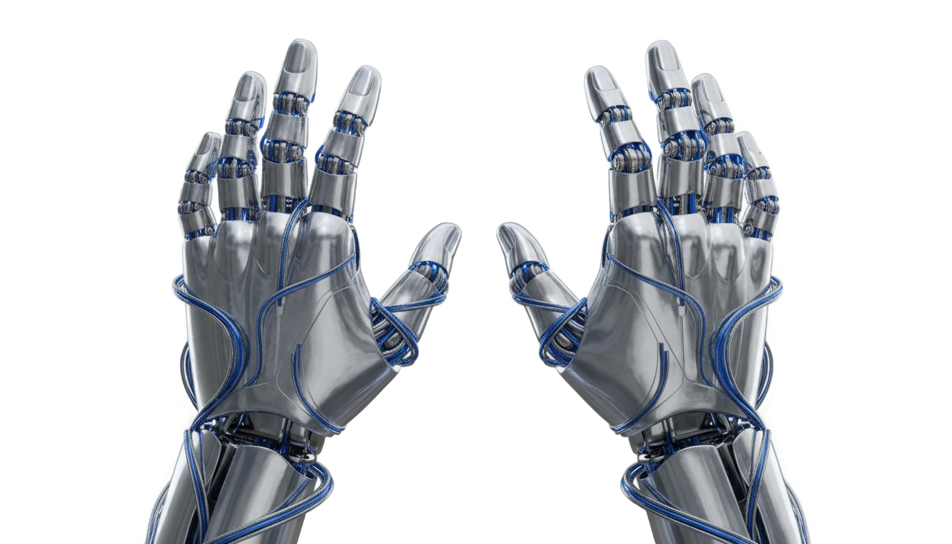 robot hands png PNG transparent background