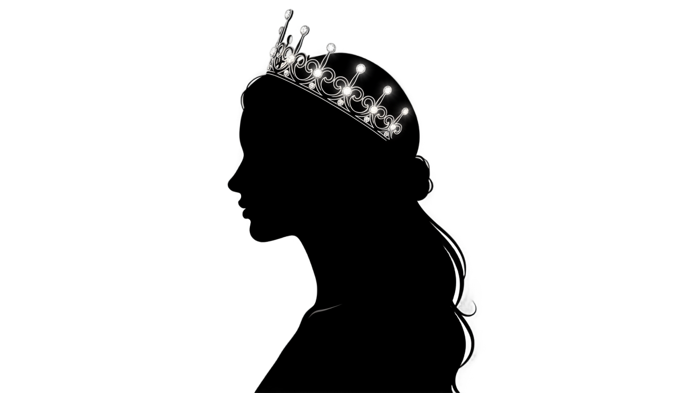 beauty queen silhouette png PNG transparent background