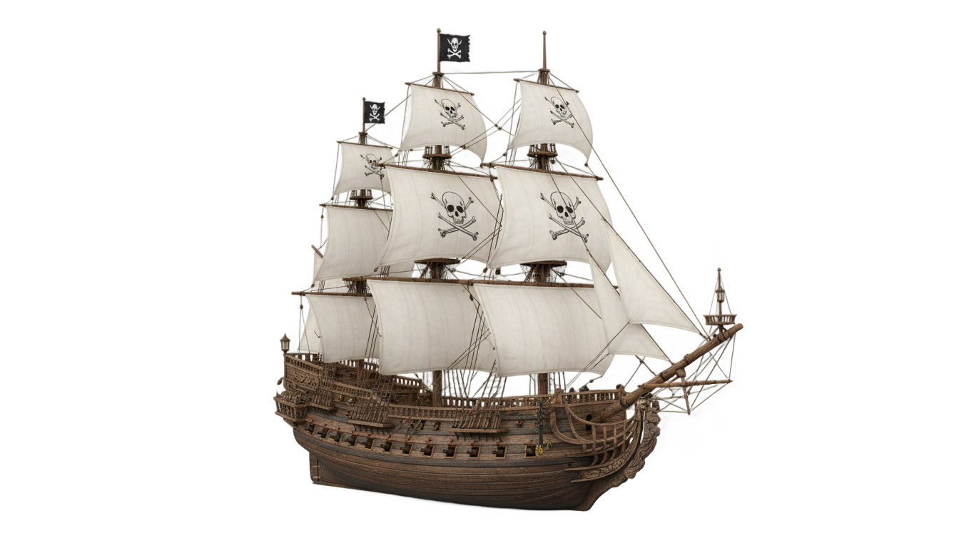 pirate ship vector png PNG transparent background