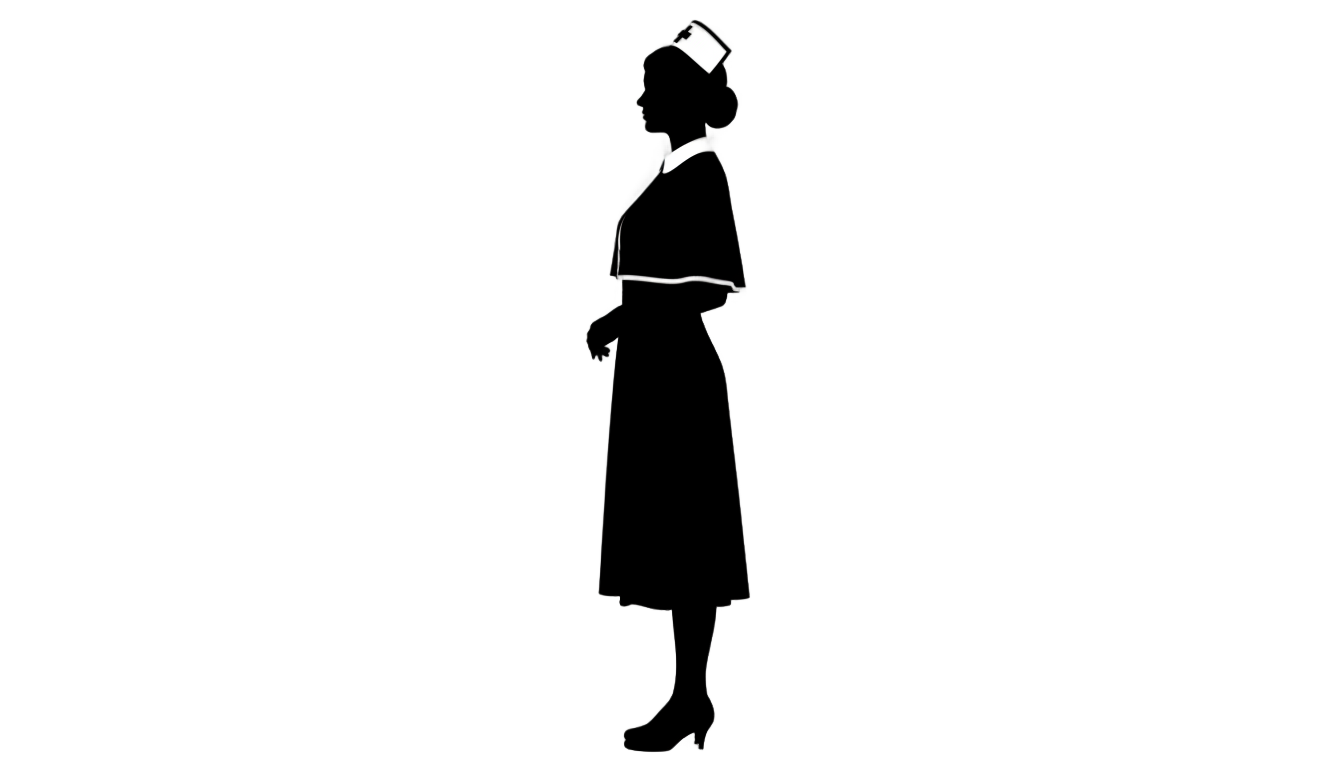 nurse silhouette png PNG transparent background