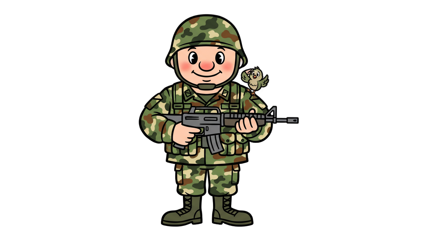 animated soldier png PNG transparent background