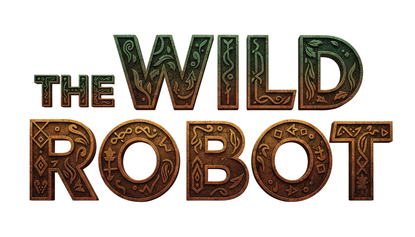 the wild robot title png PNG transparent background