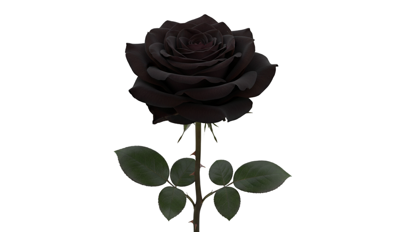 black rose png PNG transparent background