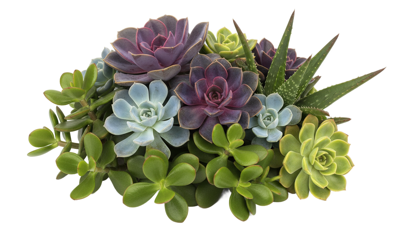 succulent arrangement png PNG transparent background