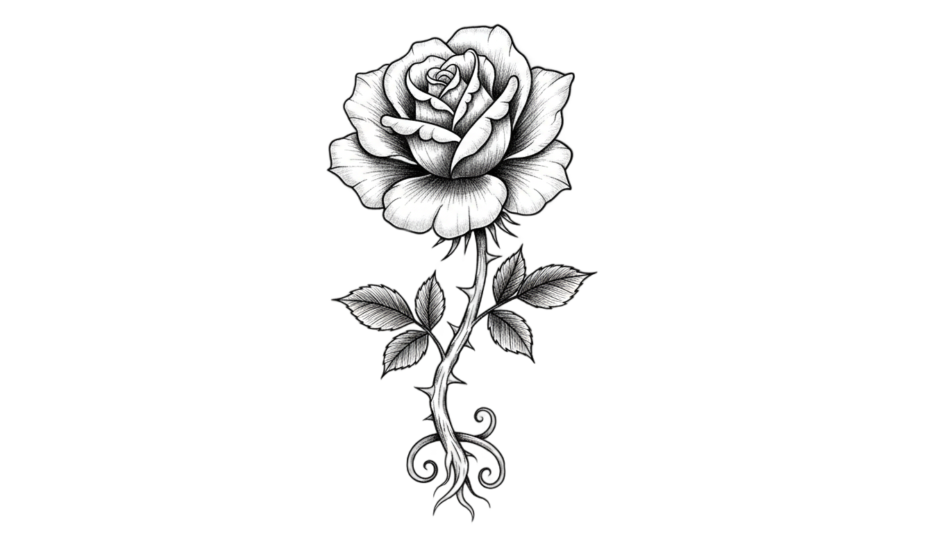 rose tattoos png PNG transparent background
