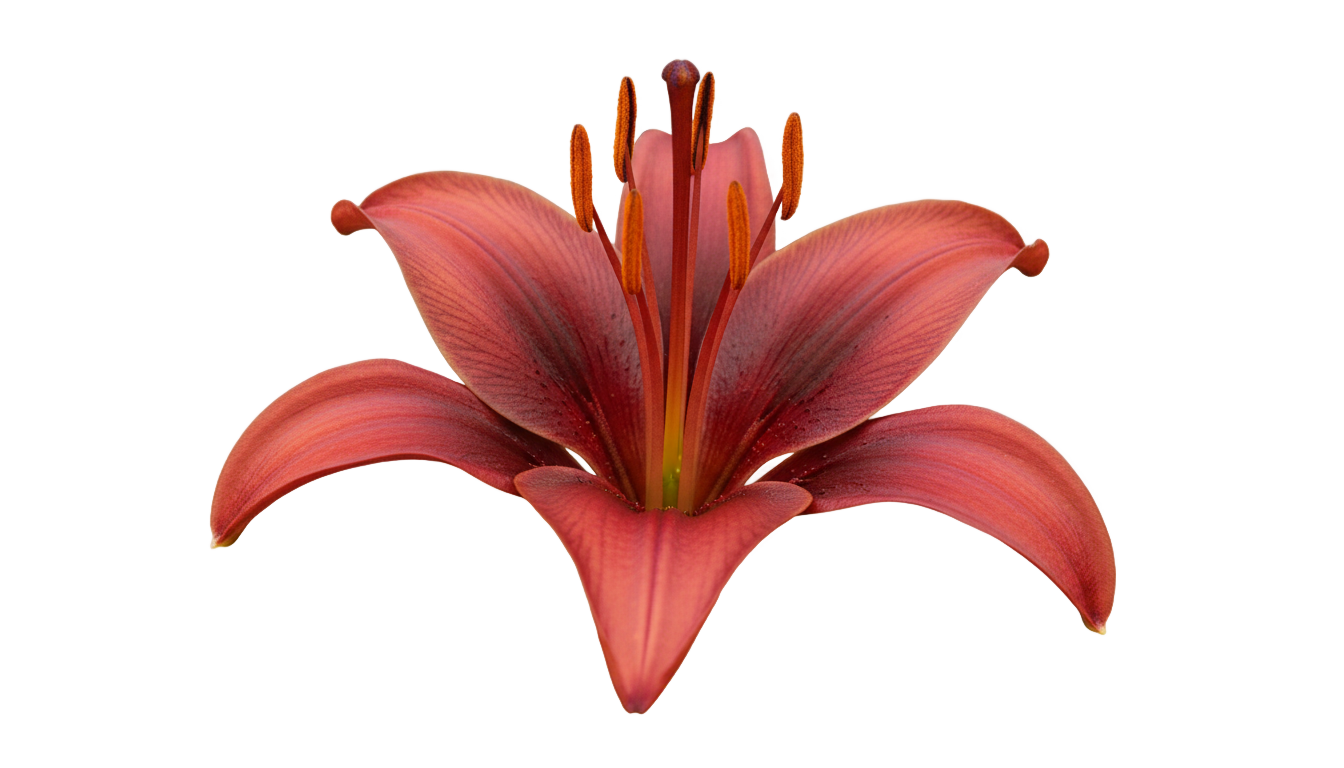 red lily flower png PNG transparent background