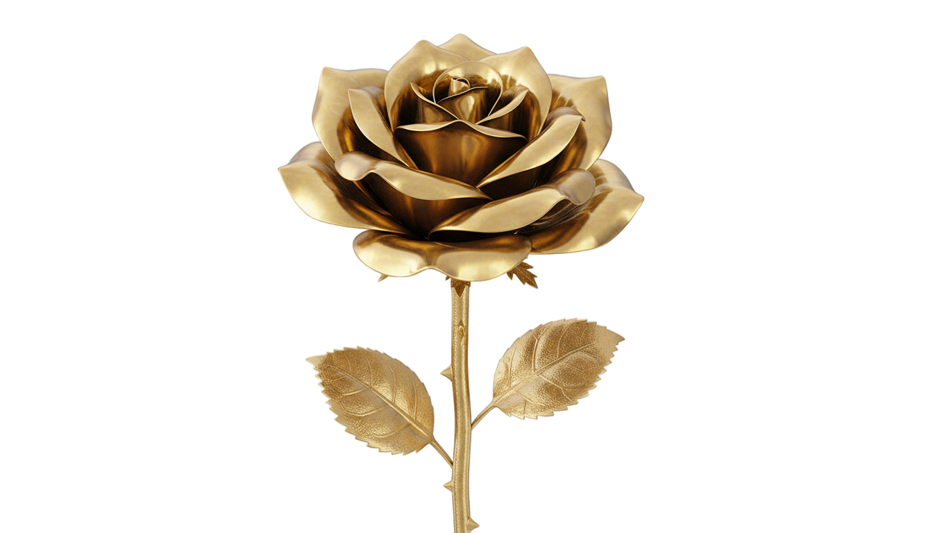 gold rose png PNG transparent background