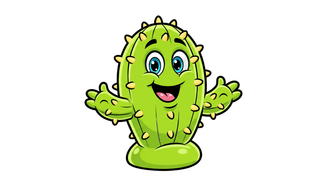 cactus caricatura png PNG transparent background