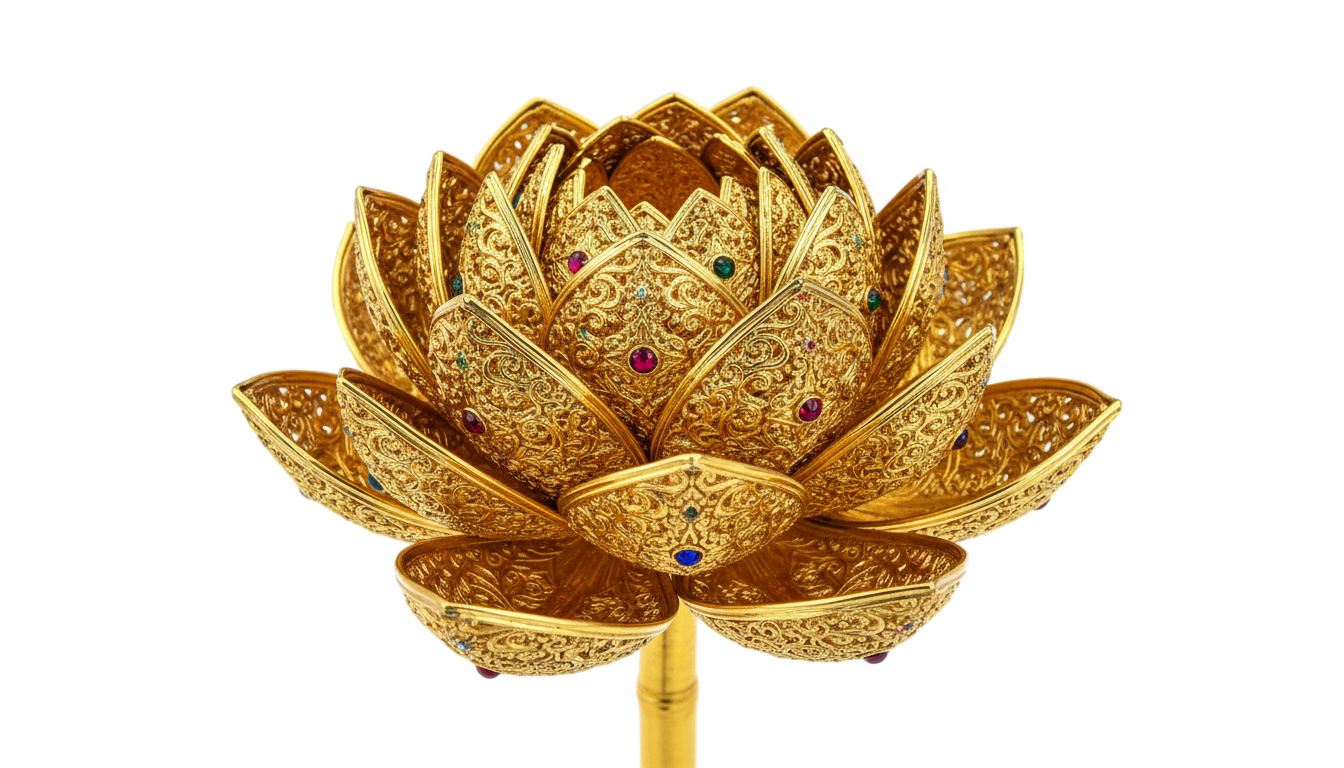 golden lotus png PNG transparent background