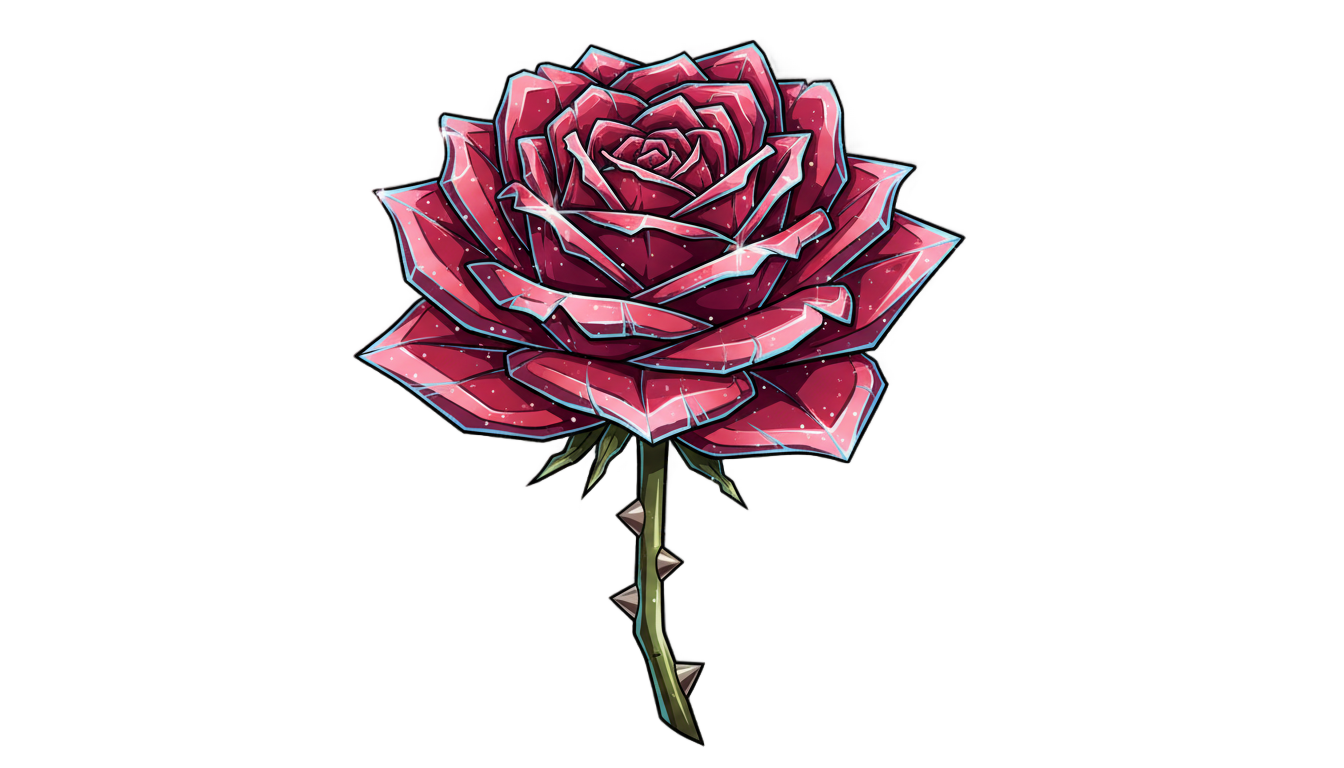 anime rose png PNG transparent background