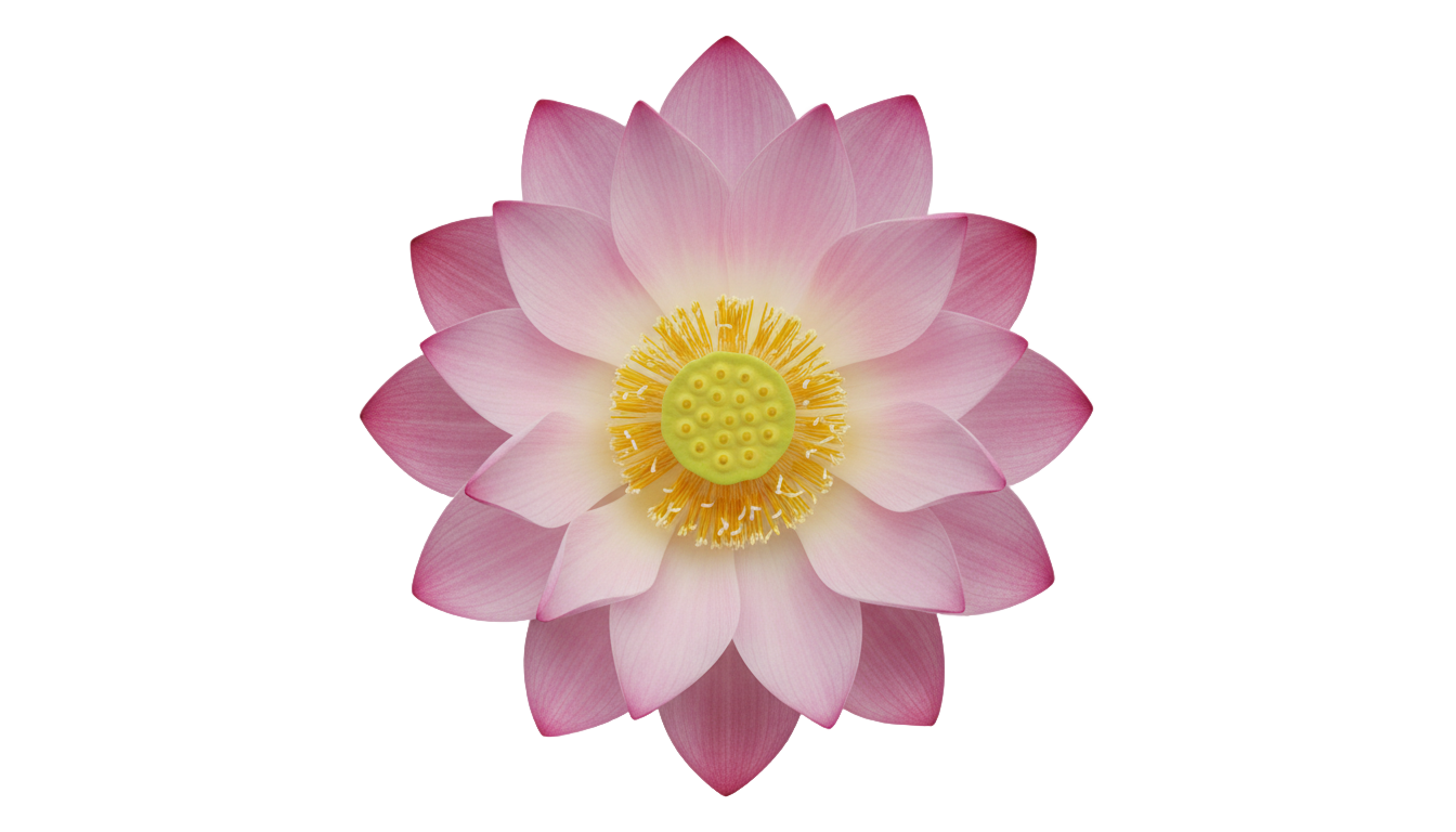 lotus flower top view png PNG transparent background