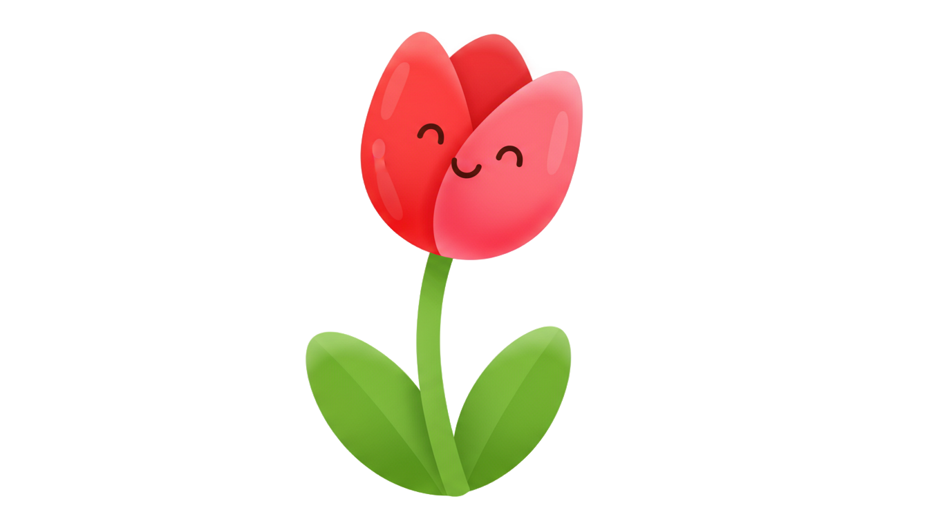 tulip emoji png PNG transparent background