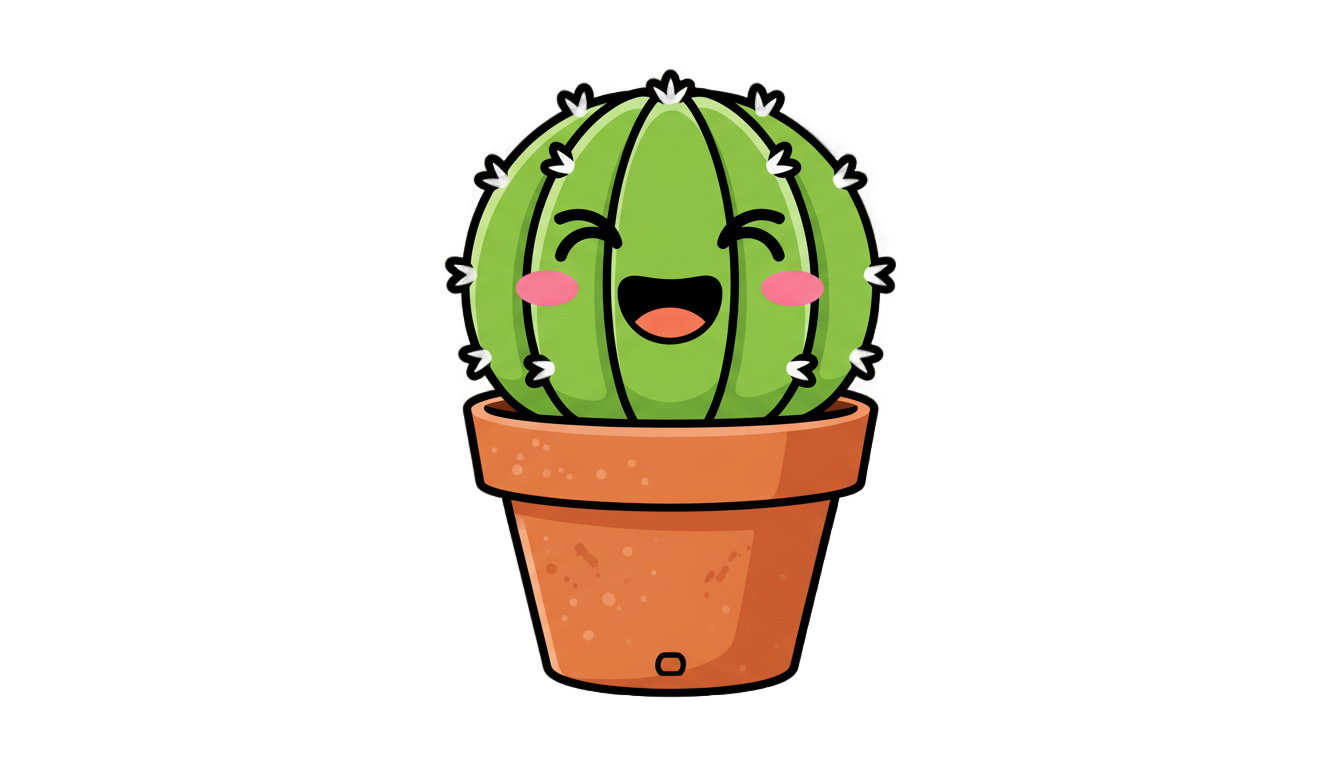 cute cactus clipart png PNG transparent background