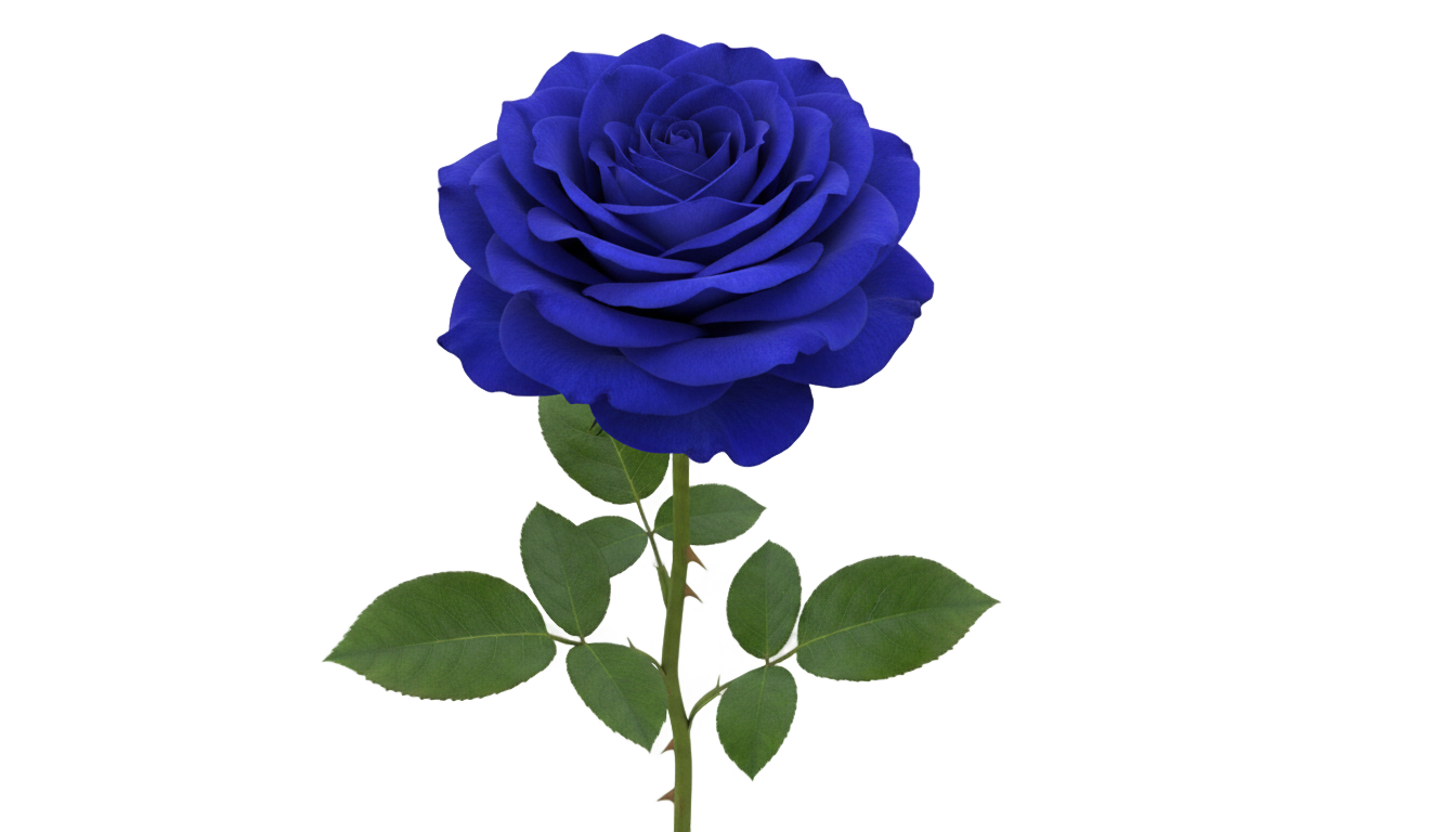 royal blue rose png PNG transparent background
