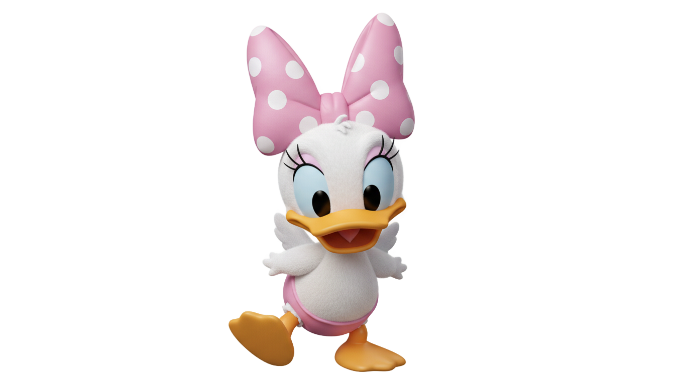 baby daisy duck png PNG transparent background